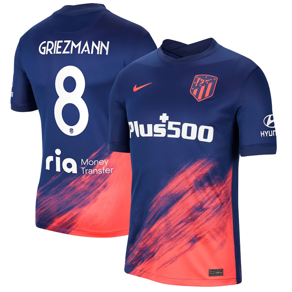 Camiseta Atletico Madrid Griezmann 8 Segunda Equipo 2021-22